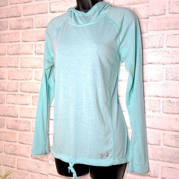 Under Armour Threadborne Train Hooded Sweatshirt Hood Twist Size Medium - Picture 3 of 7